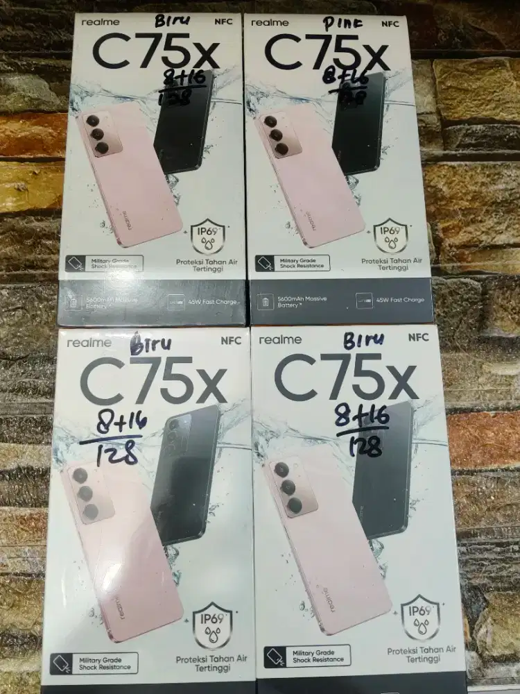 REALME C75X 8+16/128 BARU SEGEL GARANSI RESMI