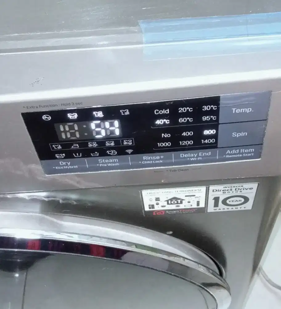 Jual Bu mesin cuci frontloading LG 9/5kg,sdh dryer, bs 100%kering,nego