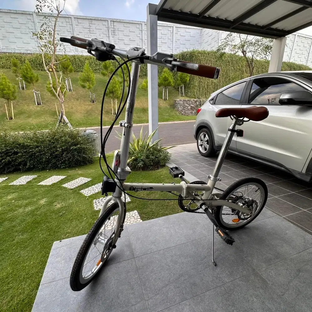 Sepeda Lipat Element Troy 16 8 Speed Pastel Edition (Beige)