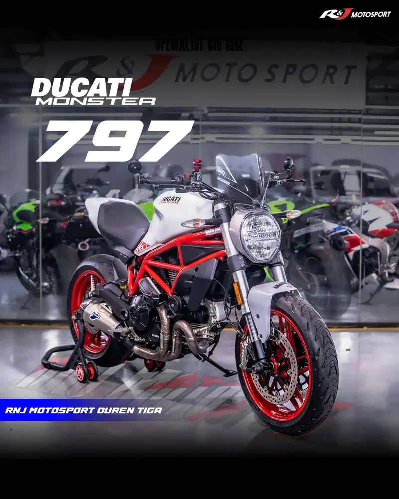 Ducati Monster 797 Km 9.500an Termignoni Full Paper