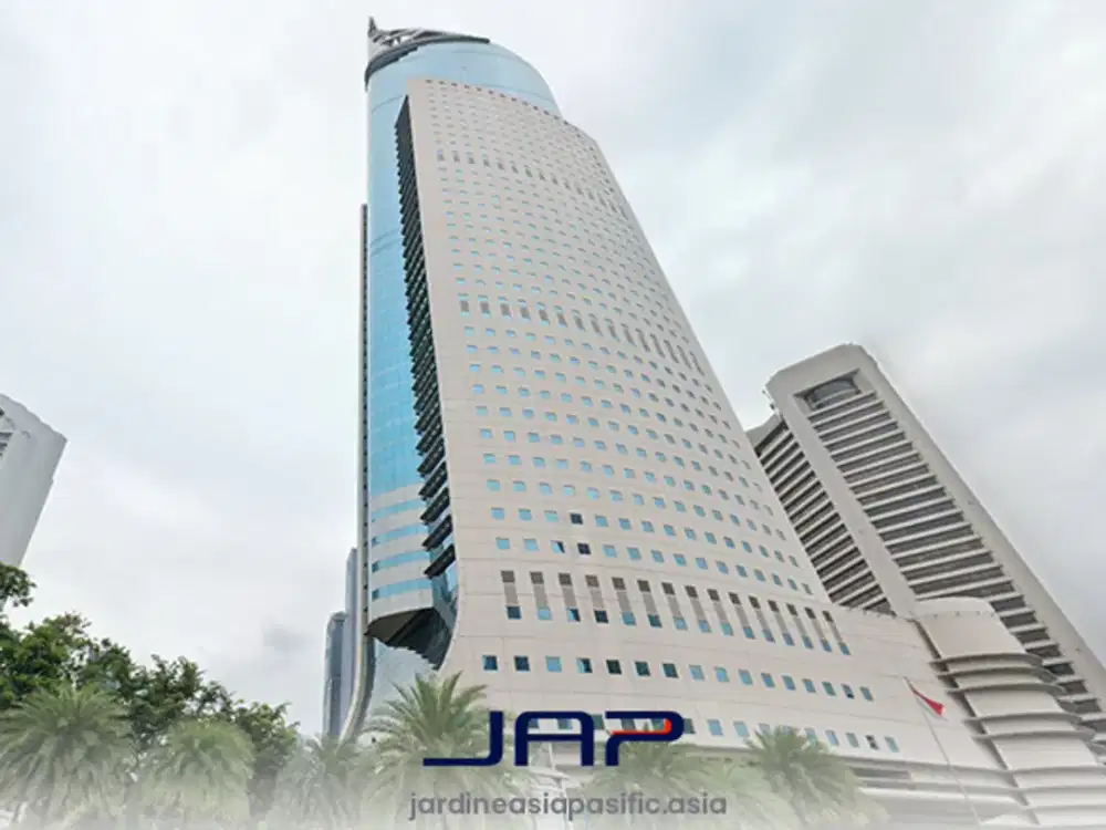 Kantor Area Jakarta Pust di Wisma 46 240 Sqm Fitted Dekat KRL