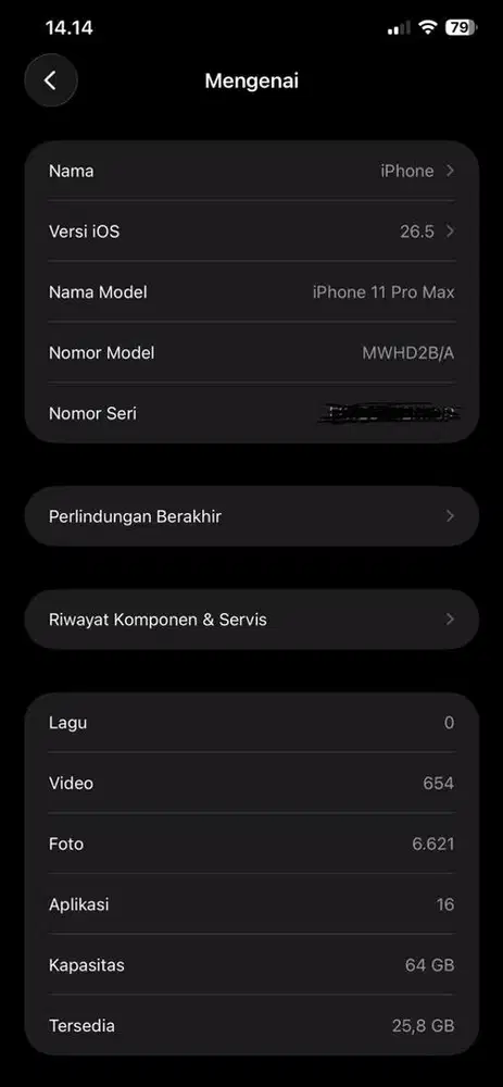 Jual satset iphone 11 promax 64gb