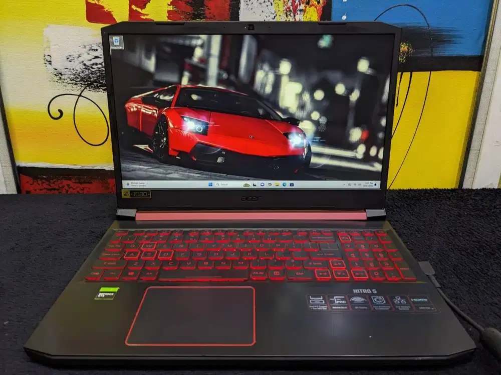Laptop Gaming Acer Nitro 5 Core i7 Gen 9 8/256 GTX 1660Ti Mulus