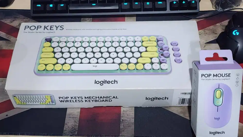 Logitech Pop keys + Pop Mouse - Warna Daydream