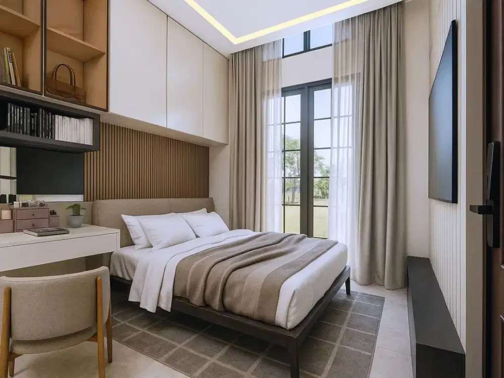 Rumah Hook Minimalis Modern Cikarang Utara, SHM, Bebas Banjir