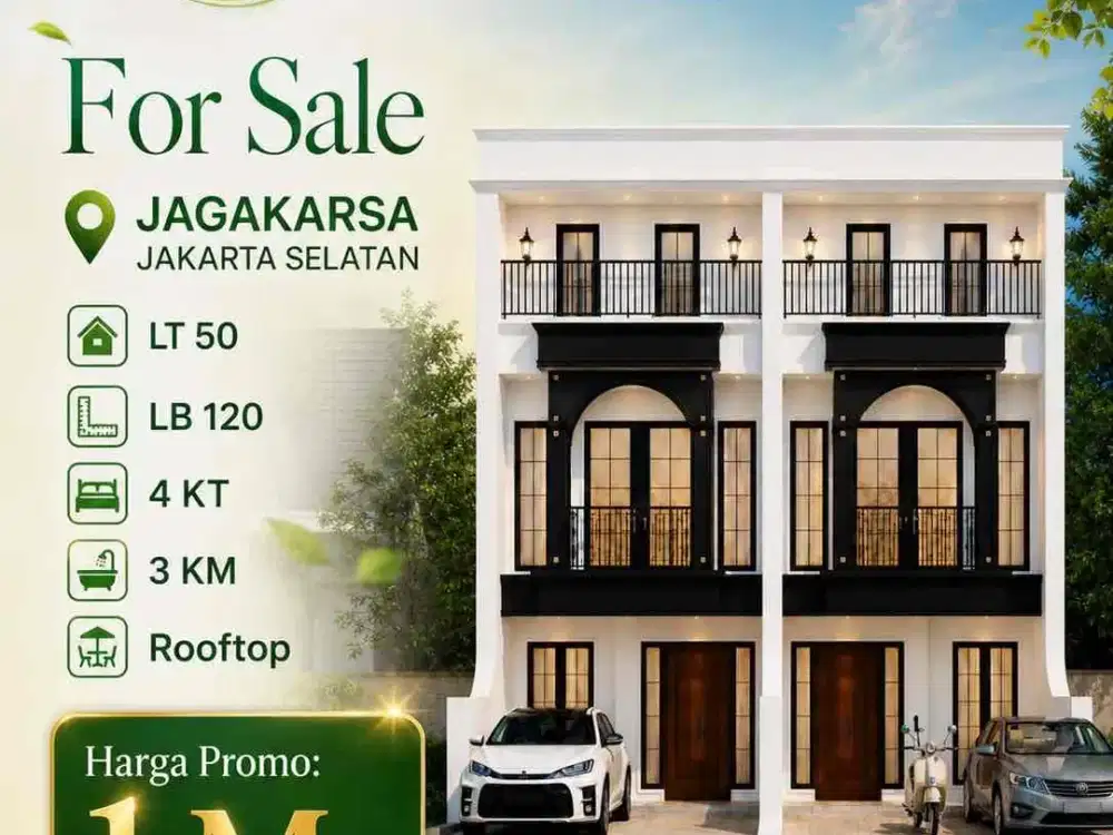 Rumah 2,5 lantai di Lenteng Agung