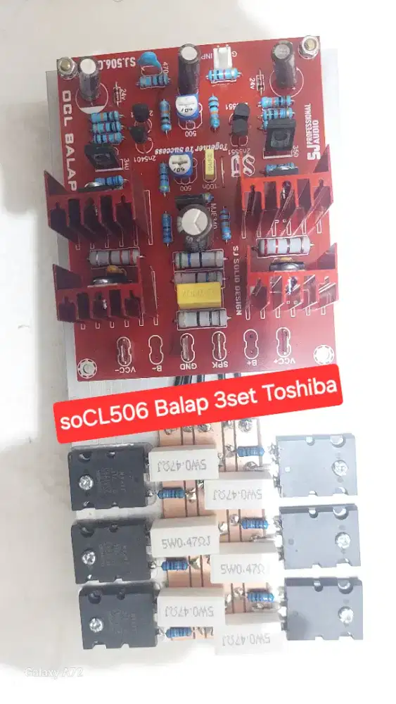 Kit amplifier socl 506 3 set toshiba mantap