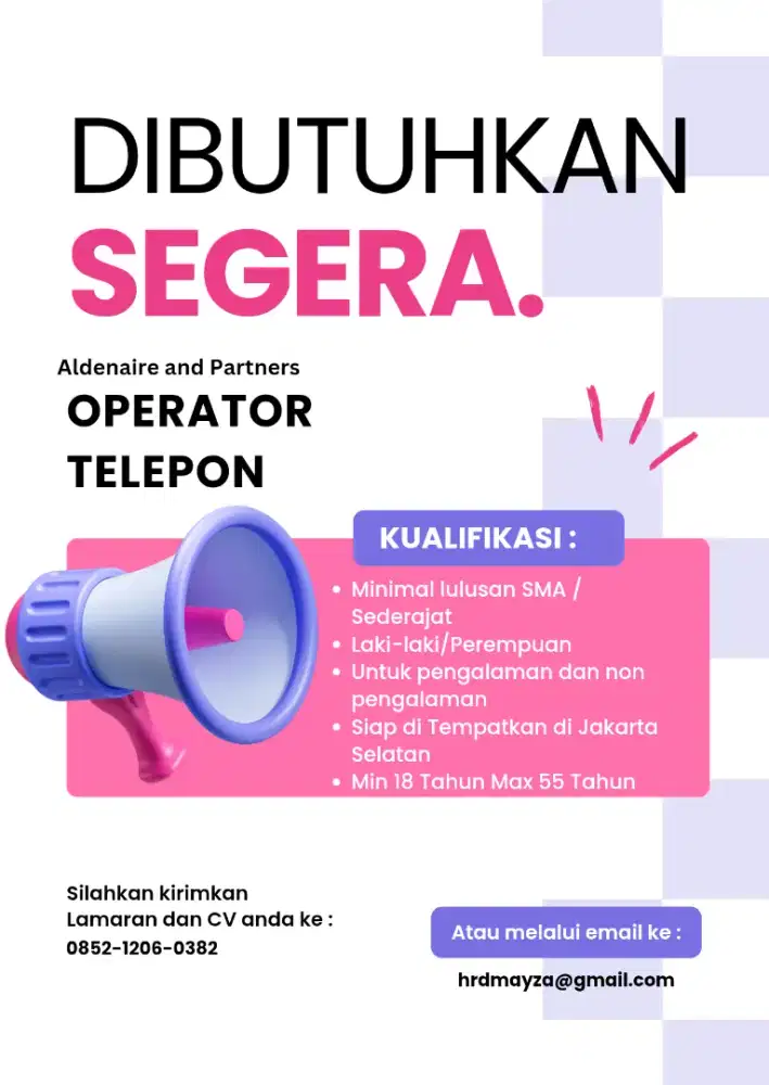 LOWONGAN KERJA 2026