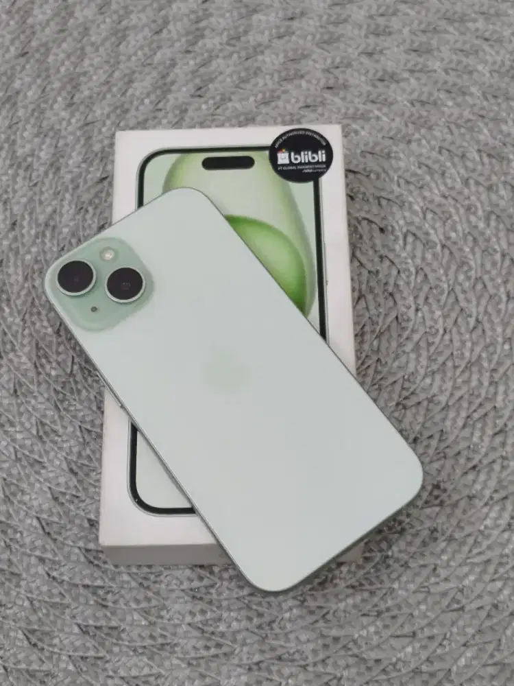 IPhone 15 128 Gb Green Garansi Resmi iBox Aktif || BH 93%