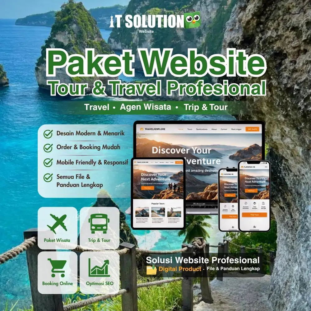 Paket Pembuatan Website Tour Travel Siap Meluncur