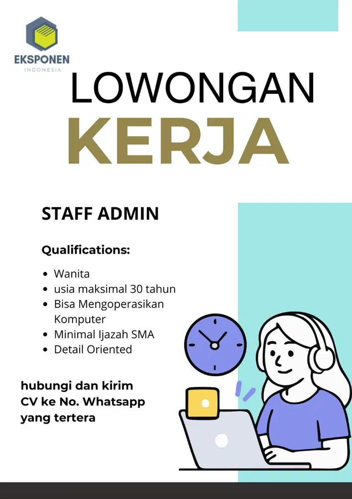 Lowongan Kerja Staff Admin