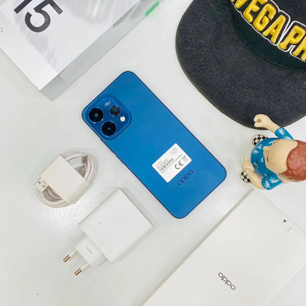 Oppo reno 15 5g 12/256 gb biru tua fullset