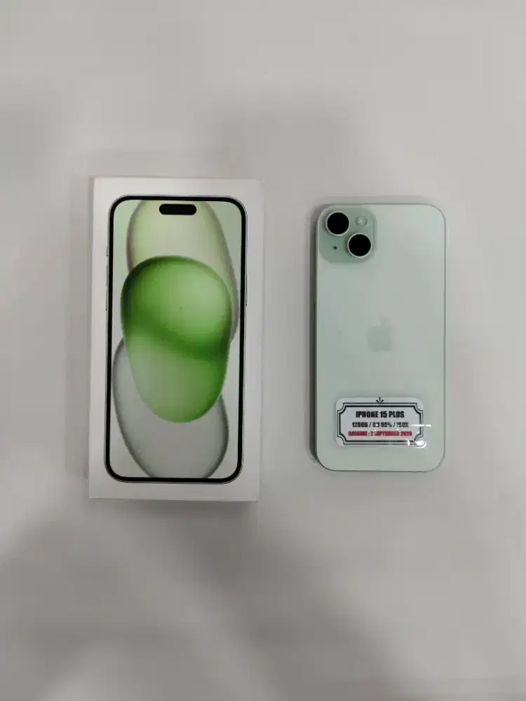 ( Second ) IPhone 15 Plus 128GB Green | IBOX | Fullset | Garansi