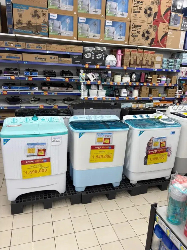 KREDIT MESIN CUCI TANPA DP PROMO 0% HOME CREDIT BAYAR BULAN DEPAN