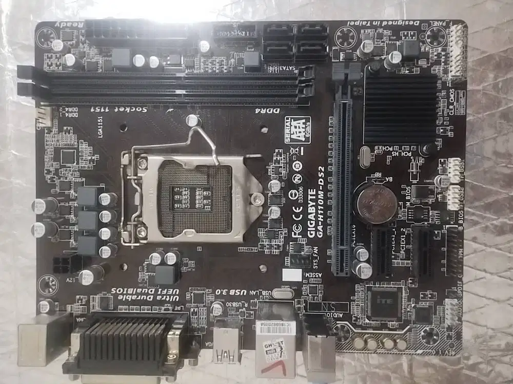 Gigabyte h110m ds2 Kondisi Rusak