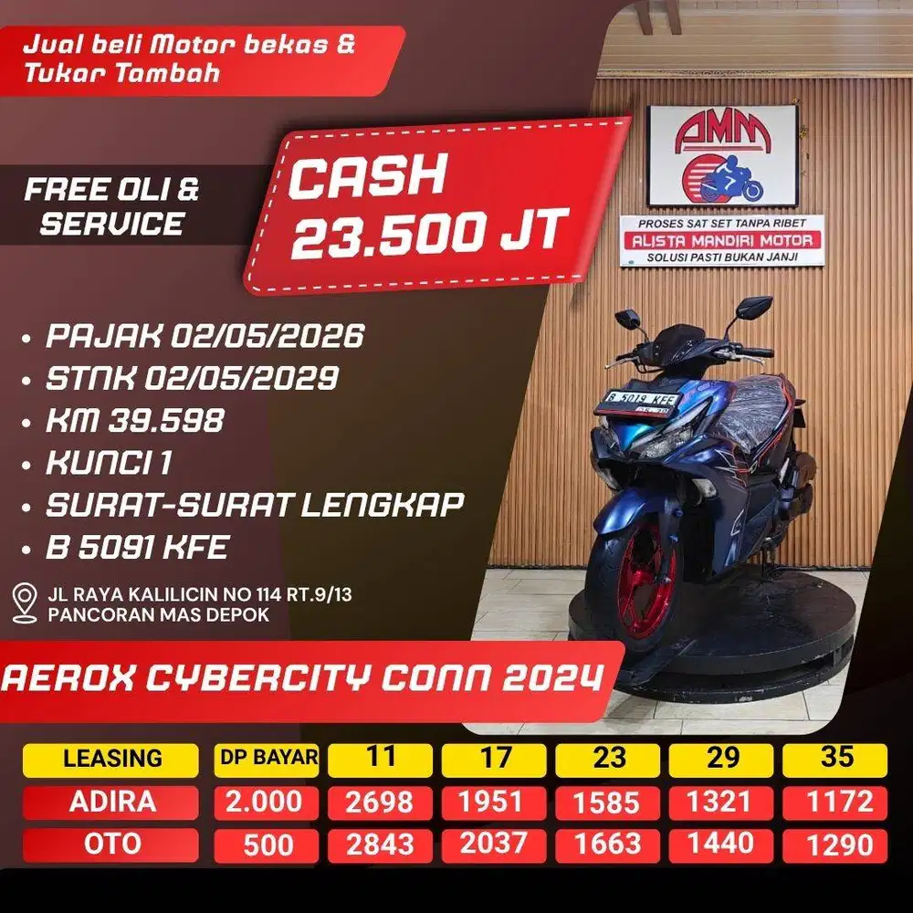 AEROX CYBERCITY 2024 SPAYLATER KREDIVO INDODANA CASH / KREDIT ALISTA