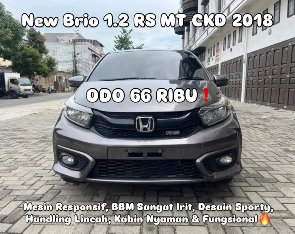 (TDP 26 JUTA!) Honda New Brio 1.2 RS Manual CKD Abu - Abu Baja 2018