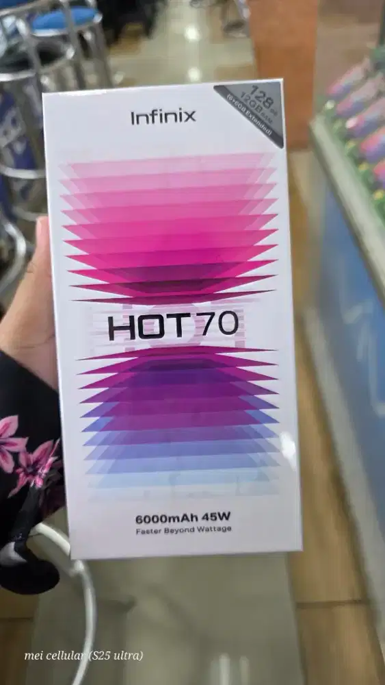 Infinix Hot 70 baru garansi resmi bisa tt bisa kredit bisa cod