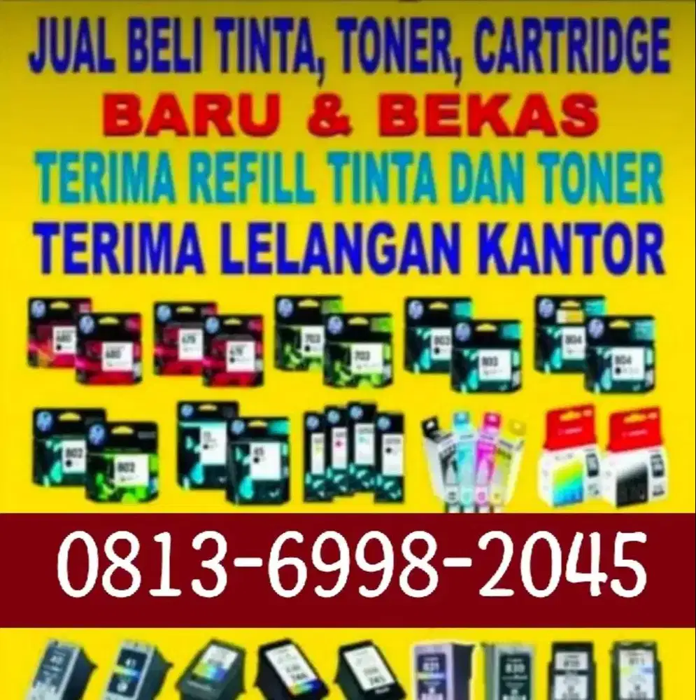 JUAL BELI TINTA TONER CARTRIDGE BEKAS DAN BARU