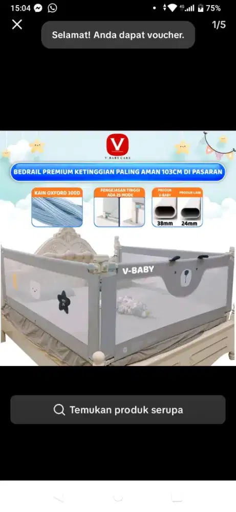 JUAL BED RAIL BAYI BEKAS