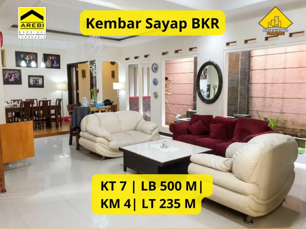 Dijual Rumah Investasi / Hunian Semi Furnished di Kembar Sayap BKR Luas Tanah 235 m² Bangunan 500 m² SHM Rp 4 M (Nego)