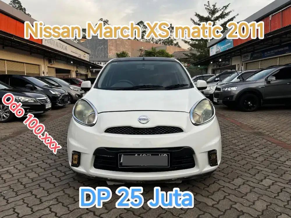 25JT NISSAN MARCH 2011 XS AT AC DIGITAL WHITE EDITION !!