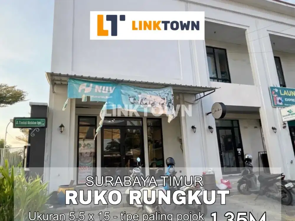 Ruko 2 Lantai Tipe Paling Pojok Cocok untuk Usaha di Kawasan Cloverville Surabaya Timur