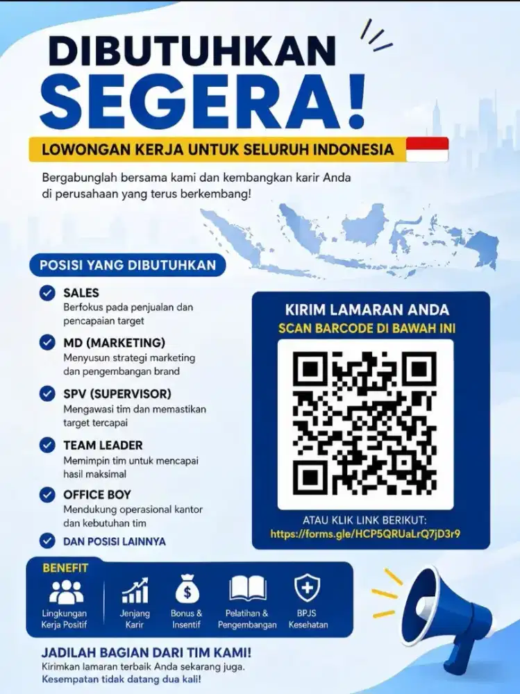 URGENT HIRING Loker Indonesia