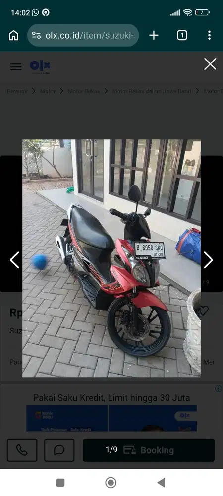 Dijual motor untuk wara wiri dikomplek