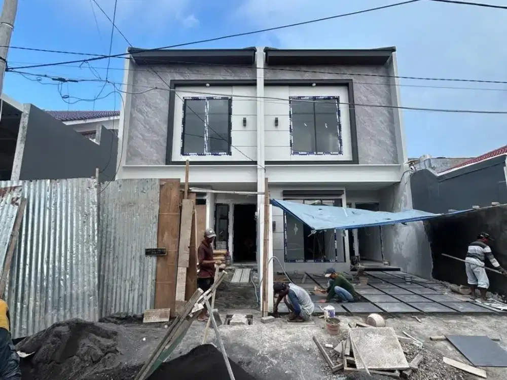 DIJUAL RUMAH BARU GRESS MINIMALIS KLAMPIS SEMOLO SURABAYA TIMUR