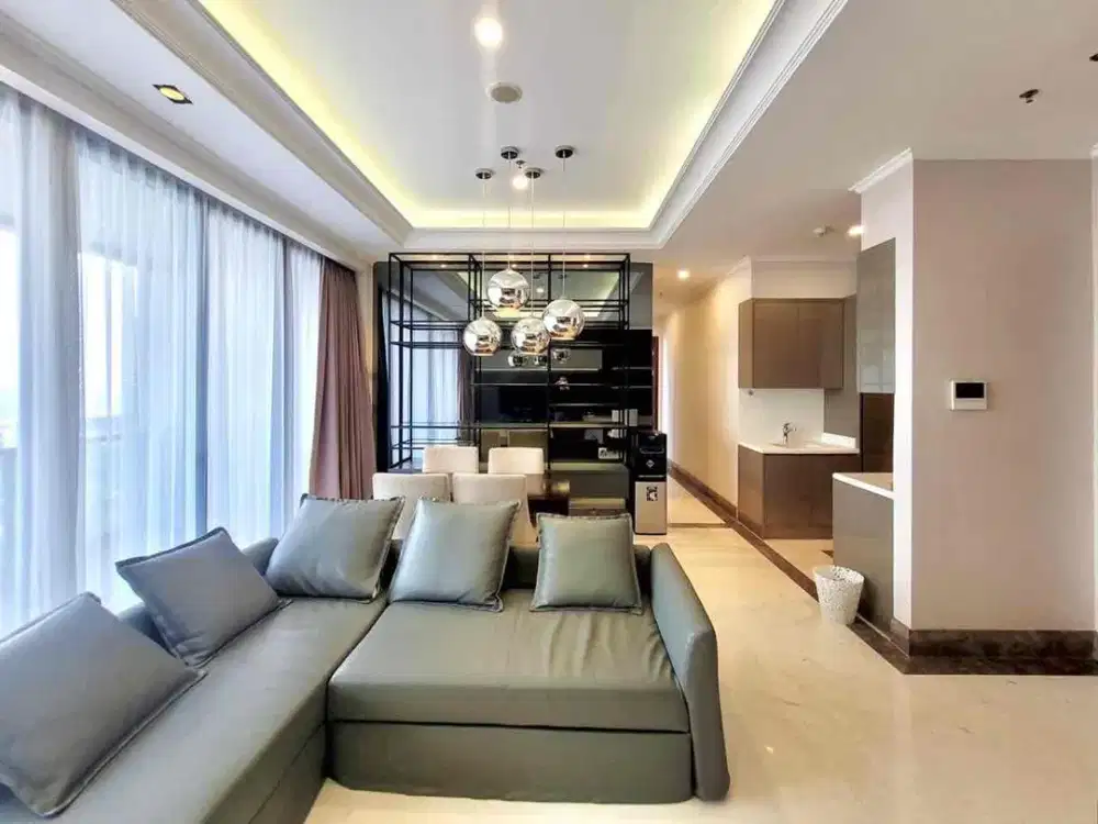 Sewa Apartemen District 8 2BR Fully Furnished – Luas 153 m², Lantai 33