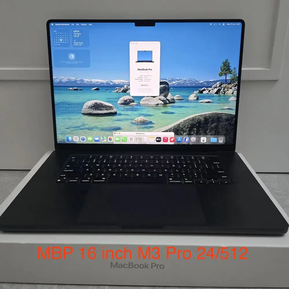 Macbook Pro M3 Pro 16 inch 18/512 Space Black Ram 24GB SSD 512GB