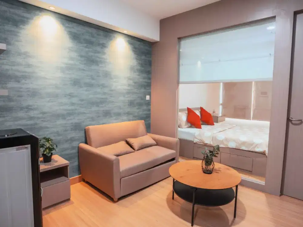 Sewa Apartment Skandinavia 1BR Full Furnished Siap Huni Lt 19 di Tangerang