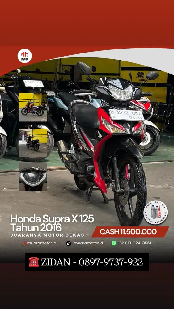 HONDA SUPRA X 125 2016 !!!