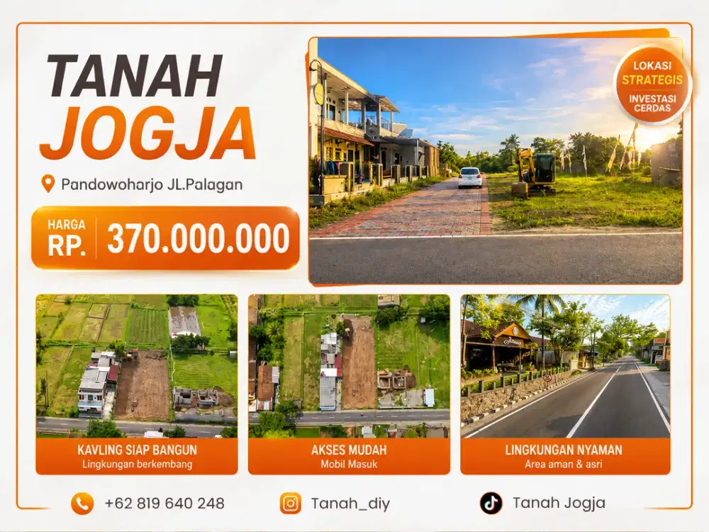 Jogja Tanah 300 Jt-an Area Palagan Sleman