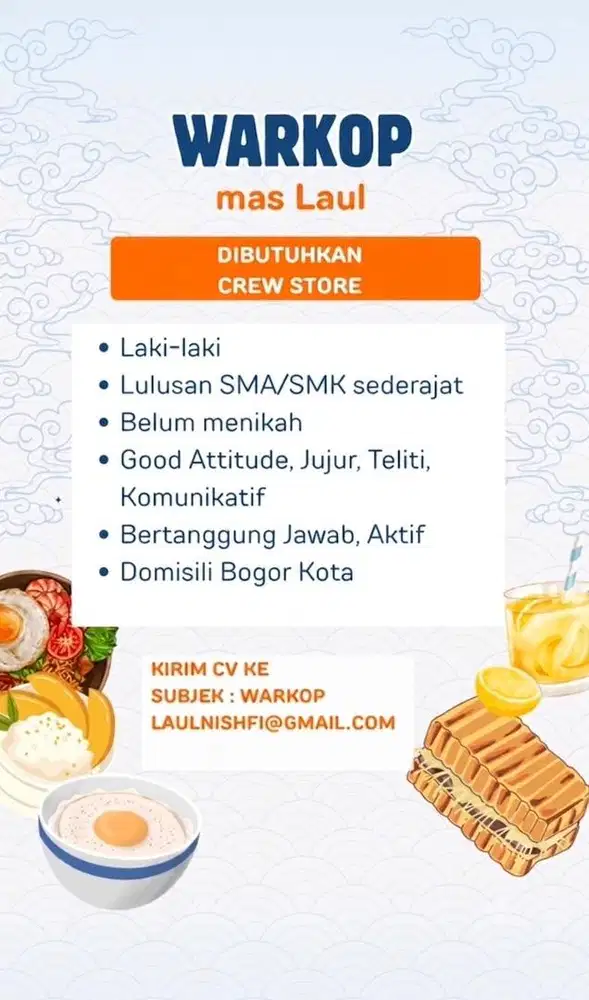 Lowongan Crew Warkop