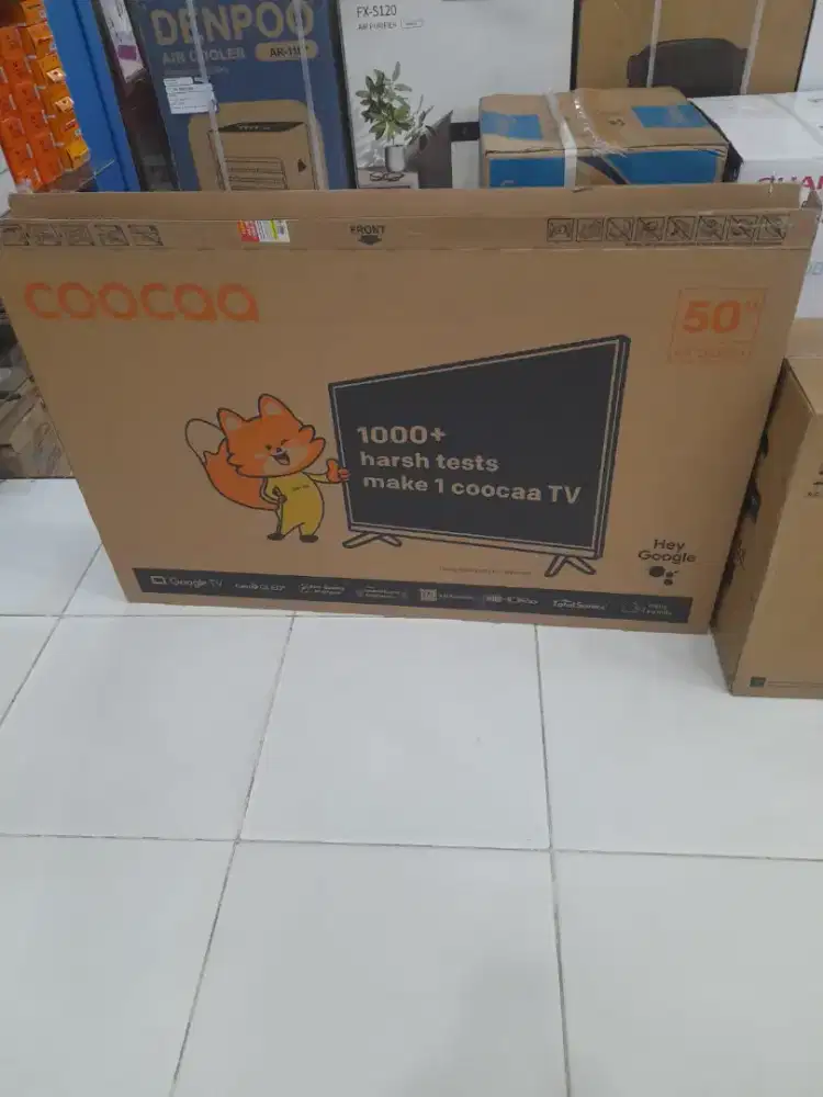 Google TV Coocaa 50 Inch 4K QLED 50Q66K Garansi Resmi Cashback 300k.