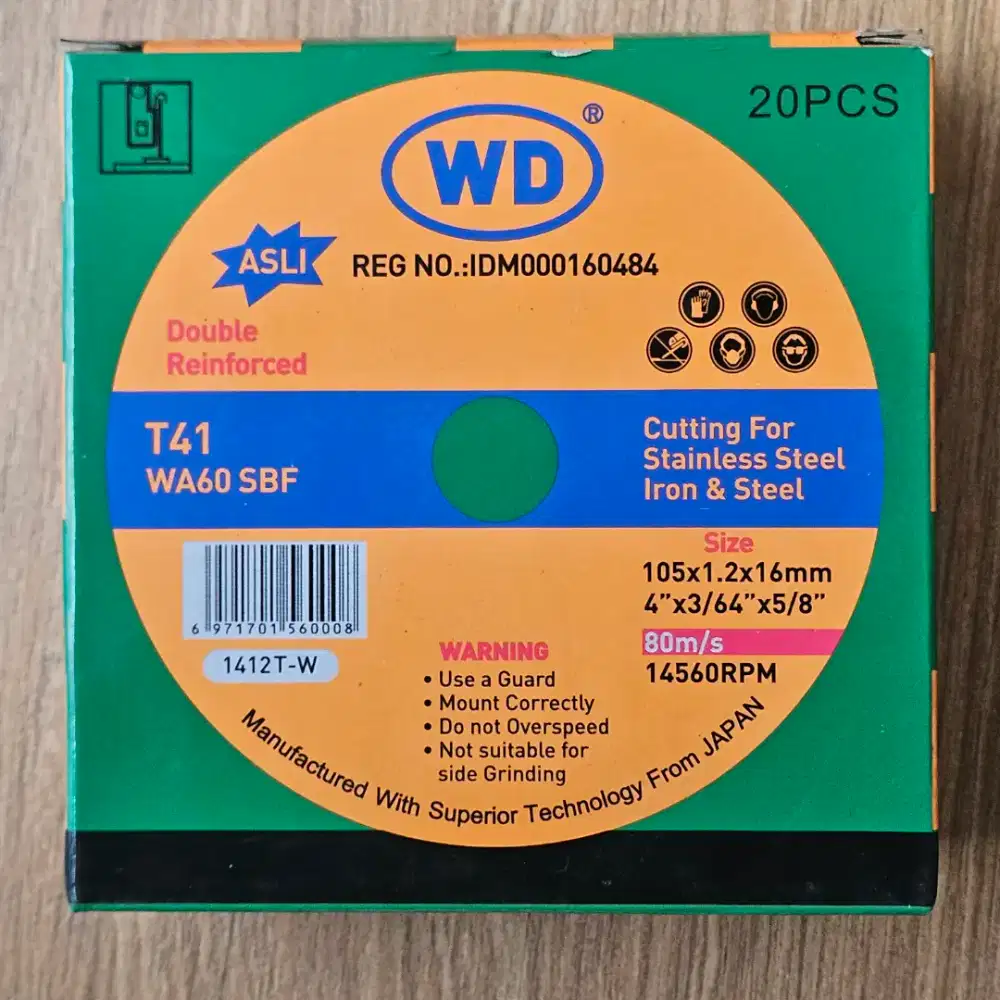 [1 Kotak isi 20Pcs] Cutting Wheel 18 Kotak