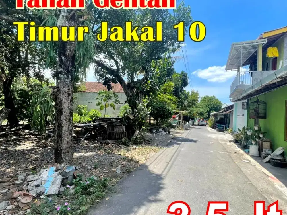 Dijual tanah luas dekat tengkleng gajah lokasi jalan kaliurang km 10 yogyakarta
