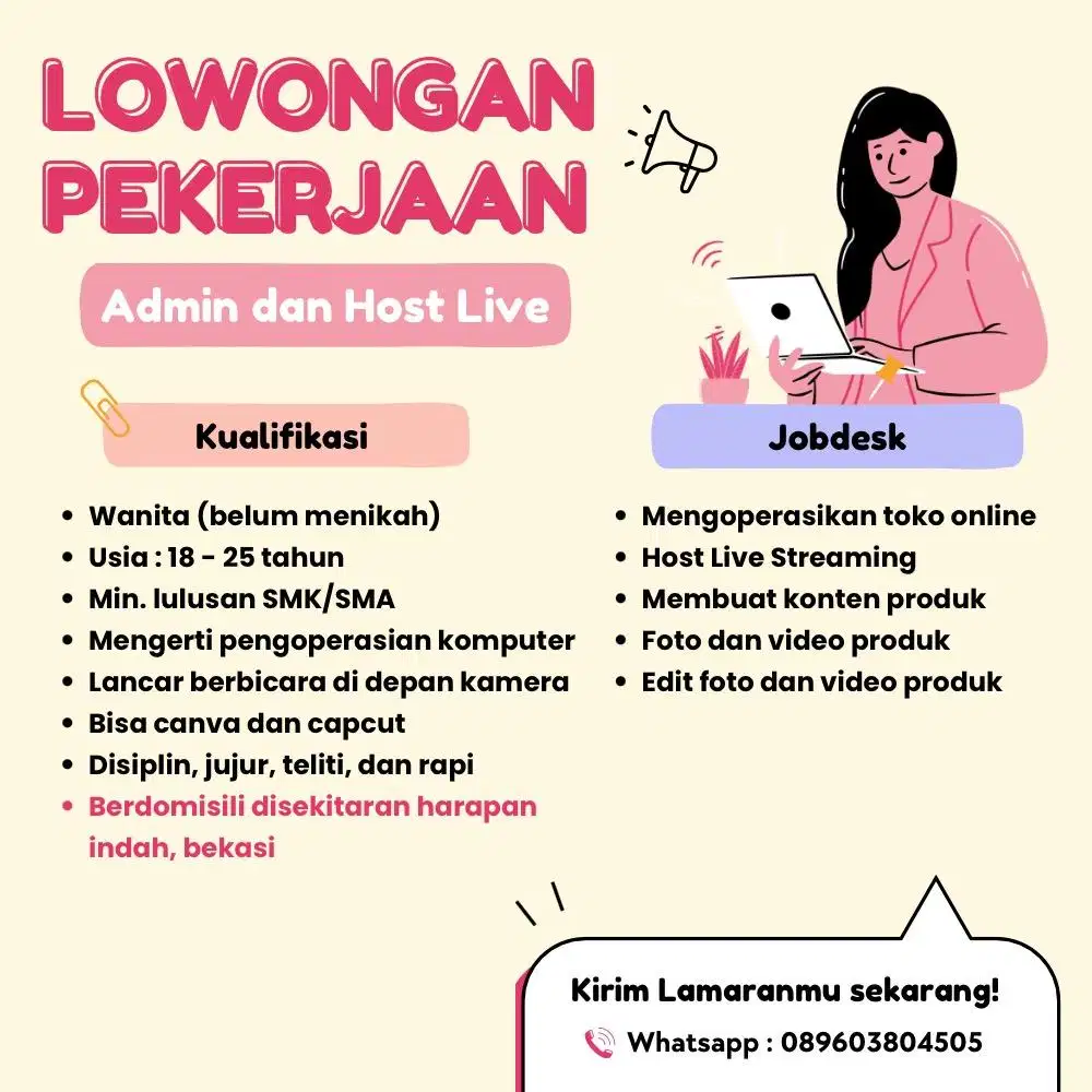 Admin dan Host Live