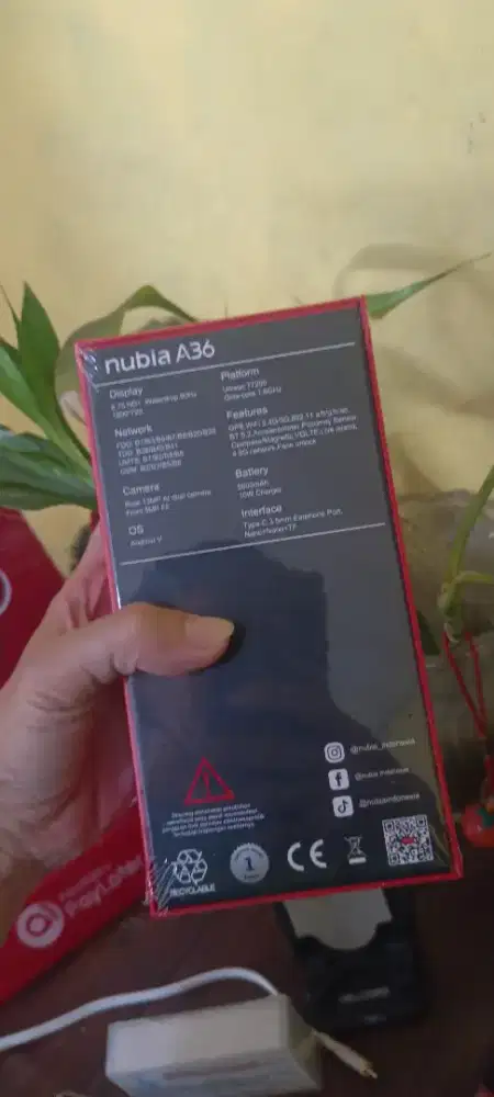 New : Nubia A36 4+4/64 5000 mah murah