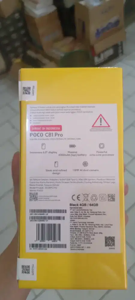 New : Poco C81 pro.4+4/64 6000 mah murah