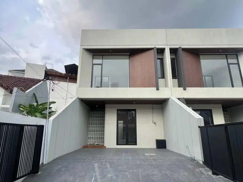 NEW HOUSE FOR SALE! Rumah Minimalis Klampis Semolo Timur - 2 Lantai, Inner Garden