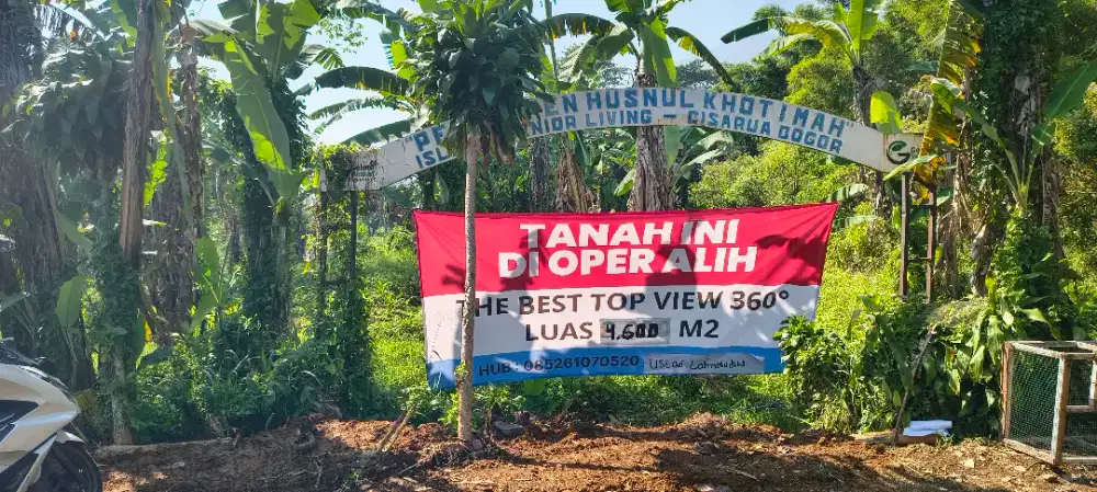 Tanah di puncak 250rb per meter