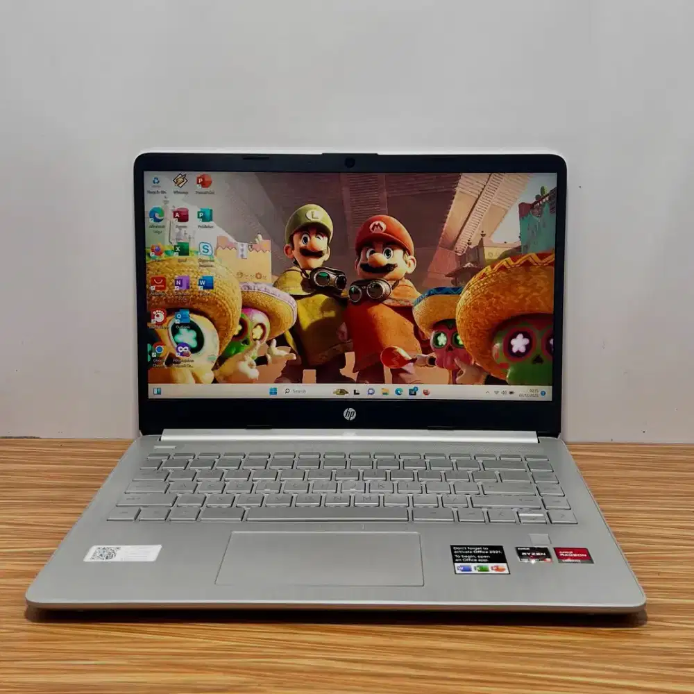 Laptop HP Ram 8GB SSD 512GB Ryzen 5-5625u 2.30 GHz Muluss siap pakai