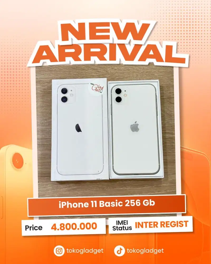 iPhone 11 Basic 256 Gb ex INTER REGIST PERMANEN