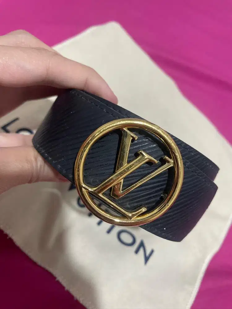 LV Circle Belt Hitam two sides