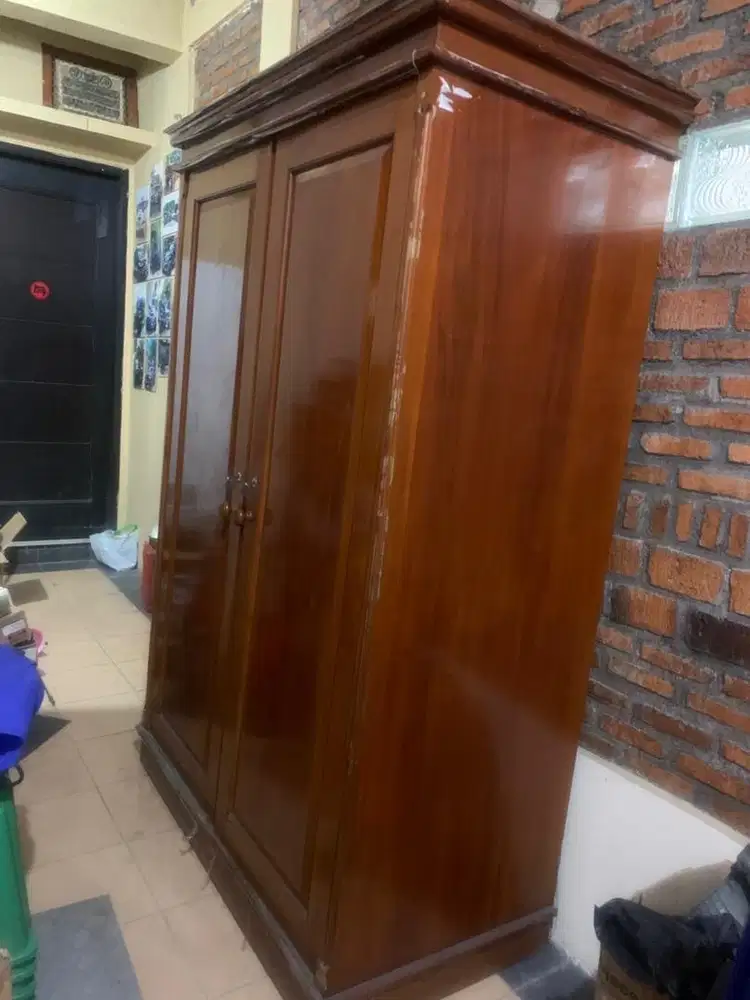 Jual lemari jati cantik free lemari