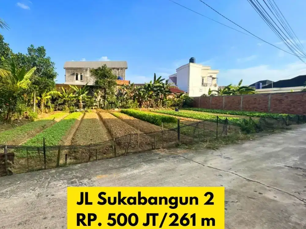 Dijual Tanah subur kota palembang area sukabangun 2