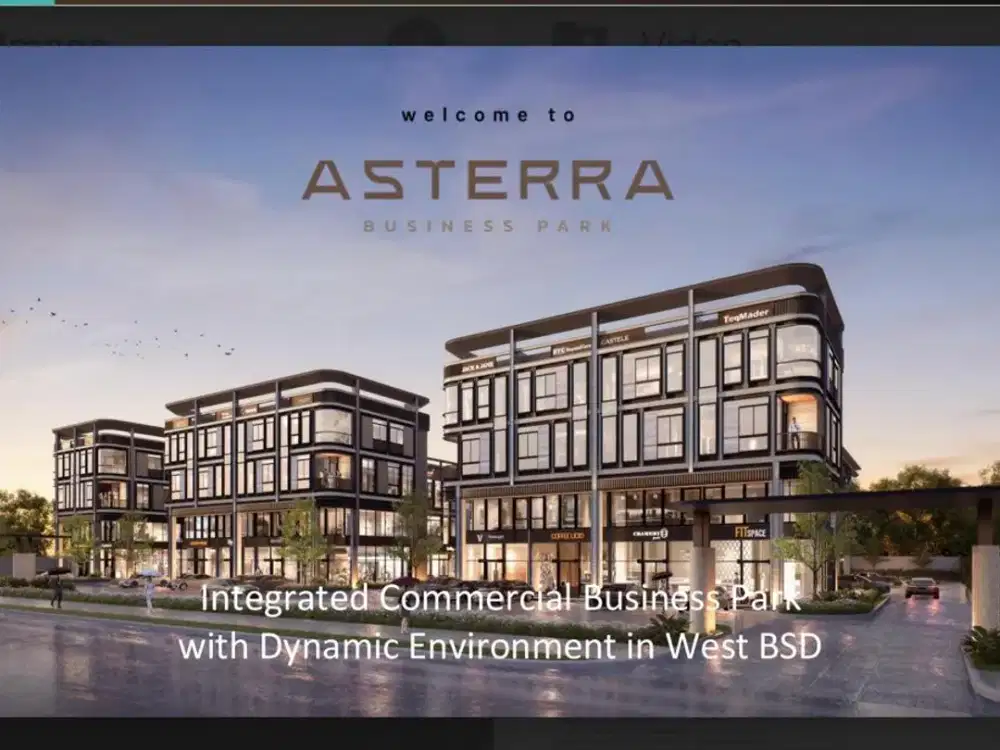 Dijual Ruko Asterra BSD Lokasi Prestigius